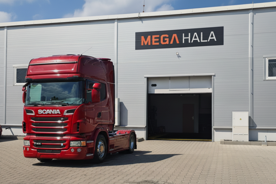 Čištění exteriéru kamionu